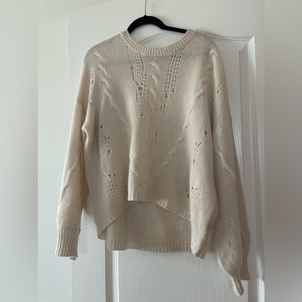 Skull Cashmere Cardigan Cream